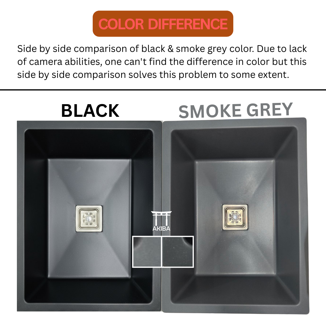 AKIBA QUARTZ SINK (SMOKE GREY)