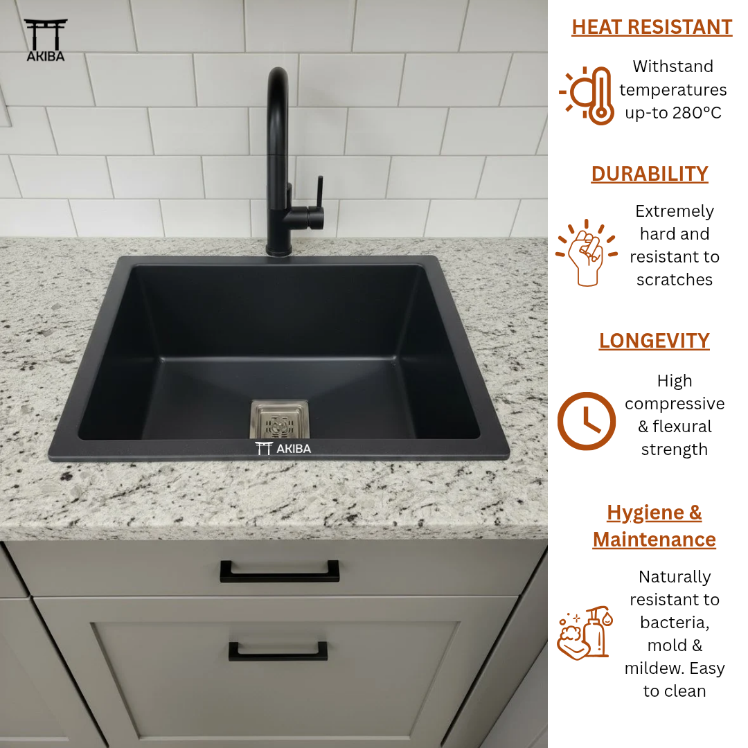 AKIBA QUARTZ SINK (BLACK)