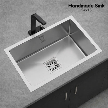 Akiba Handmade Kitchen Sink 24x18