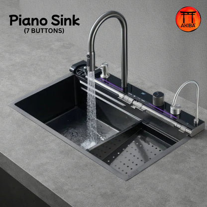 Piano Kitchen Sink with 7 Buttons by Akiba