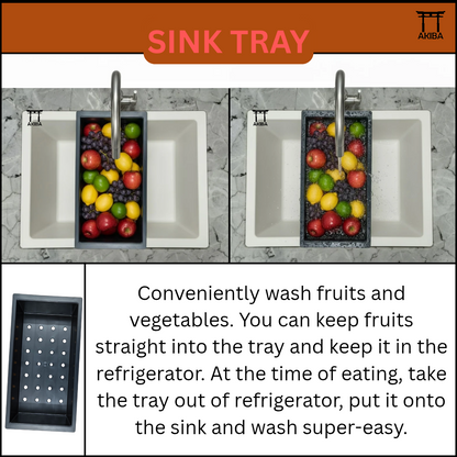 AKIBA QUARTZ SINK (WHITE)