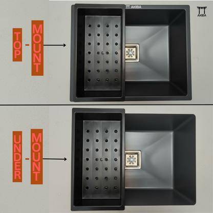 AKIBA QUARTZ SINK (SMOKE GREY)