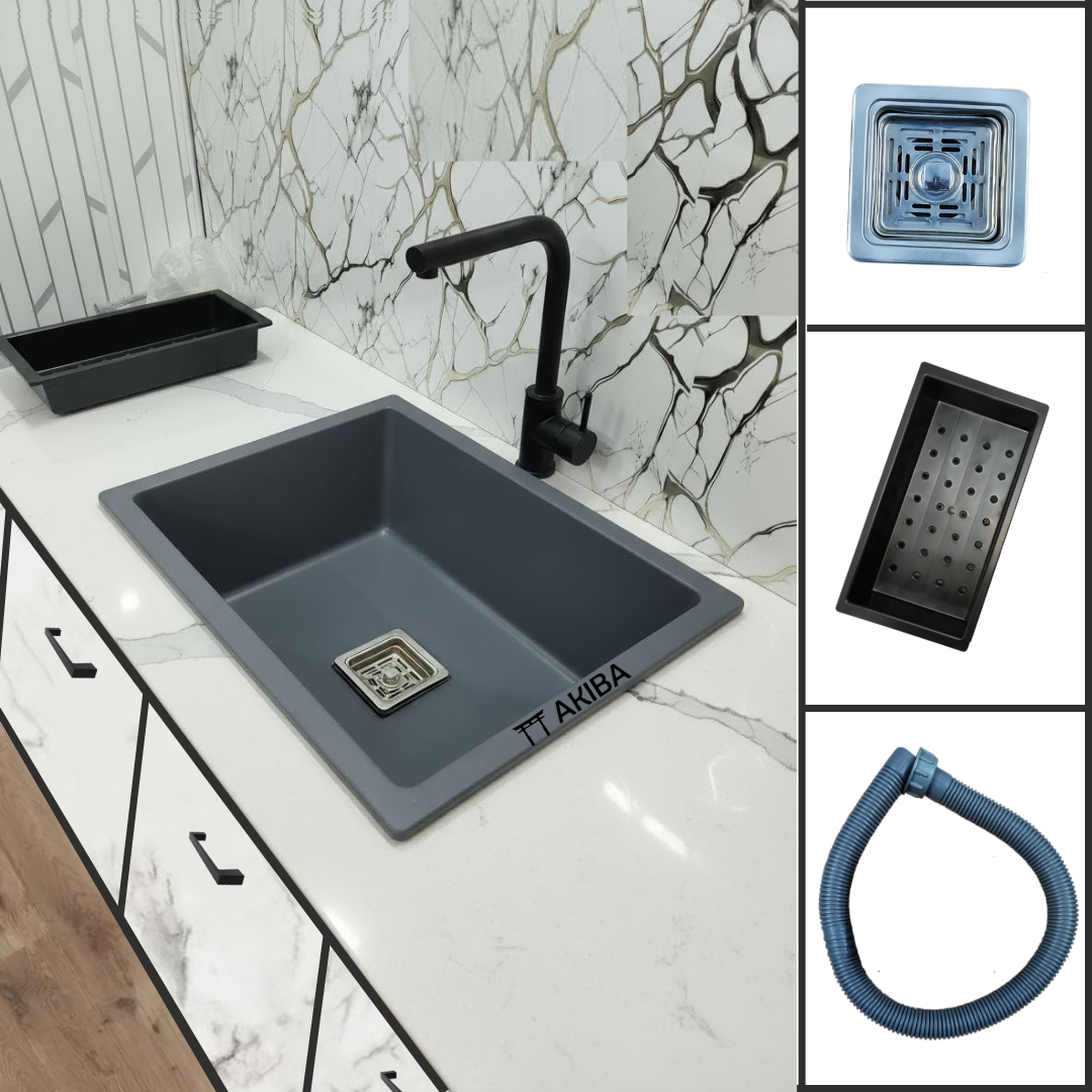 AKIBA QUARTZ SINK (SMOKE GREY)