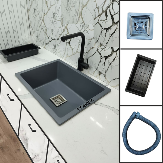 AKIBA QUARTZ SINK (SMOKE GREY)