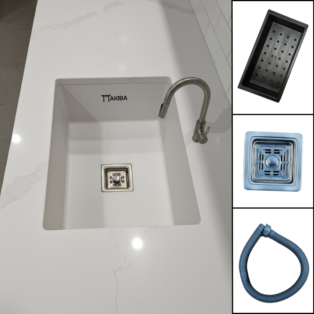 AKIBA QUARTZ SINK (WHITE)