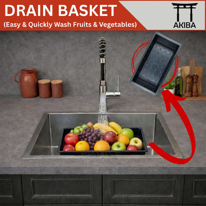 Akiba Handmade Kitchen Sink 18x16