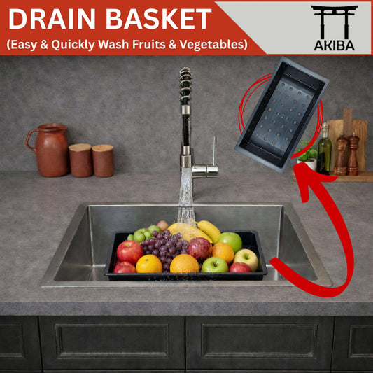 Akiba Handmade Kitchen Sink 18x16