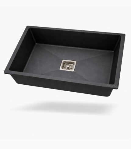 quartz kitchen sink black
