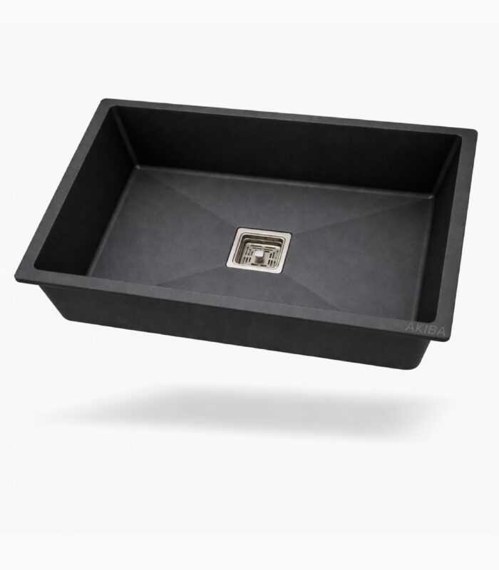 quartz kitchen sink black
