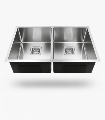 double bowl kitchen sink 37x18