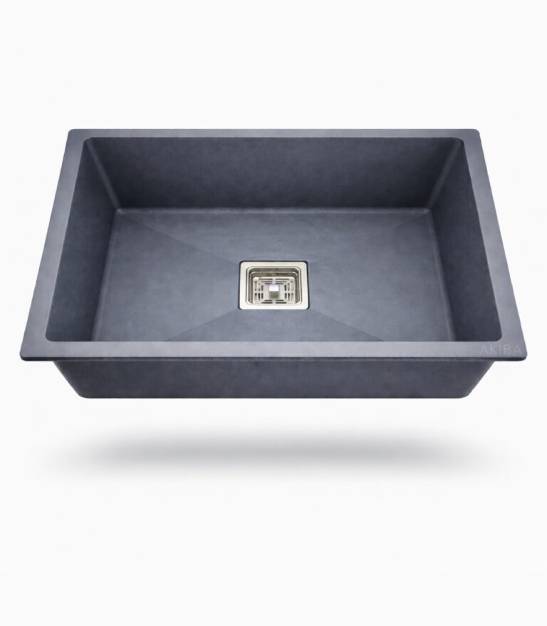 quartz kitchen sink grey
