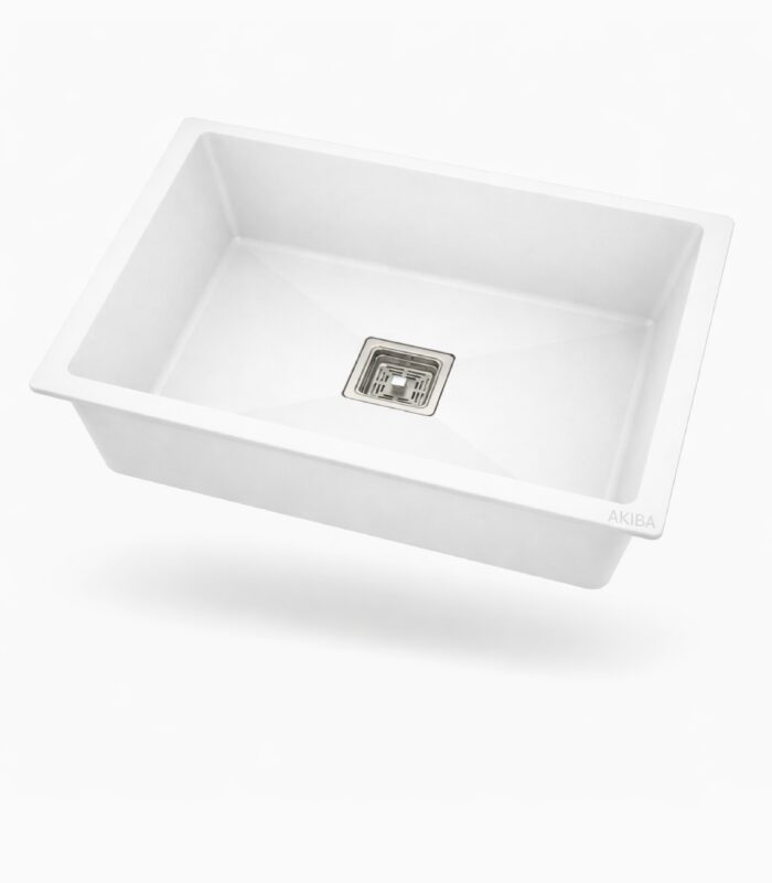 quartz sink white